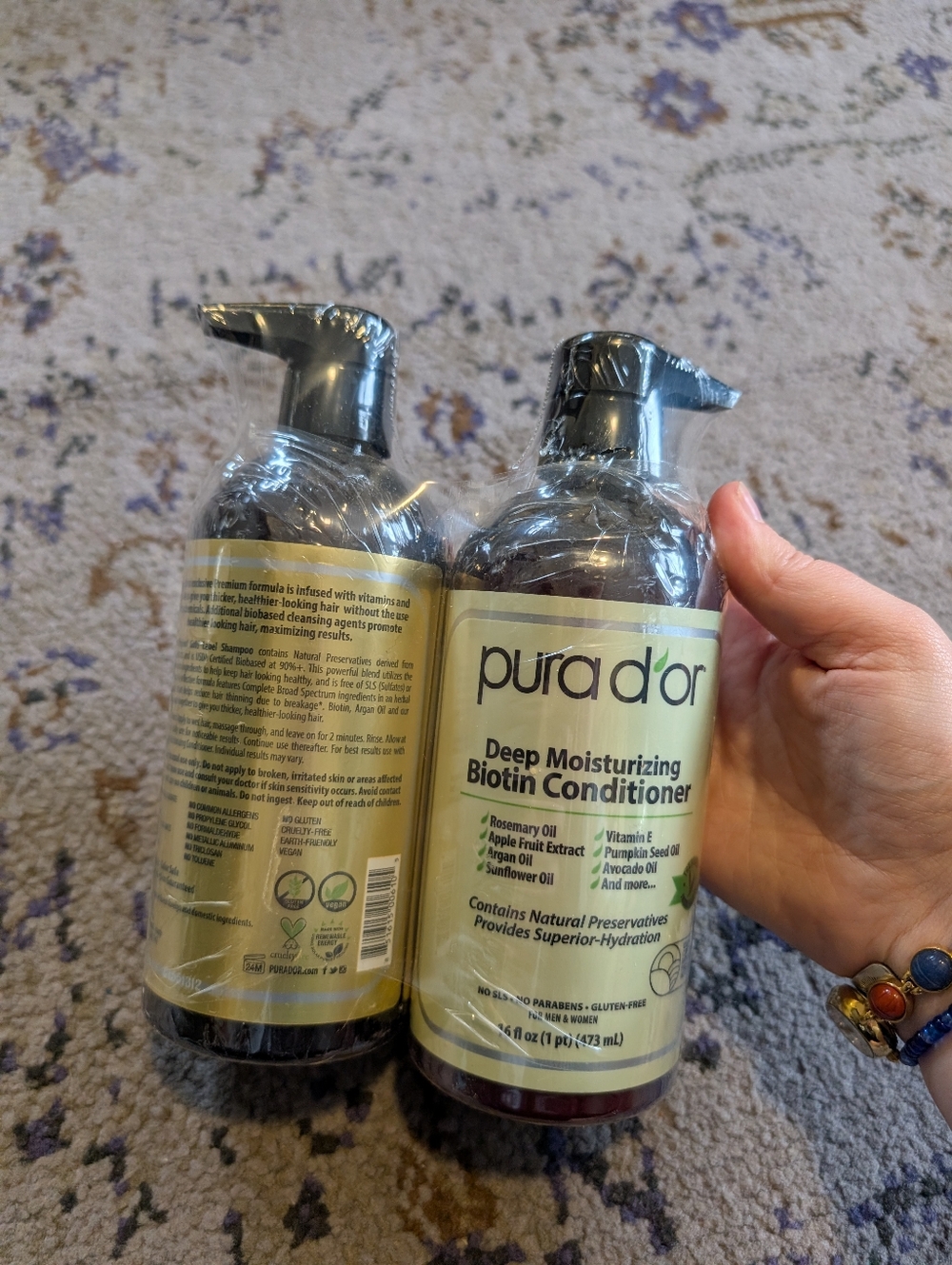 Pura D'Or Anti-Thinning Biotin Shampoo And Conditioner Pack UNOPENED